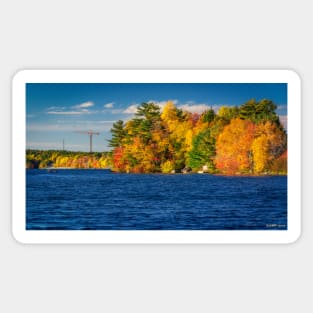 Autumn Colors in Kearney Lake Sticker